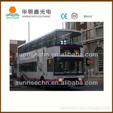hot item 2013: P10 bus lcd media display in amber and red color